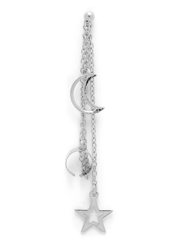 Silver-Toned Stud Earrings