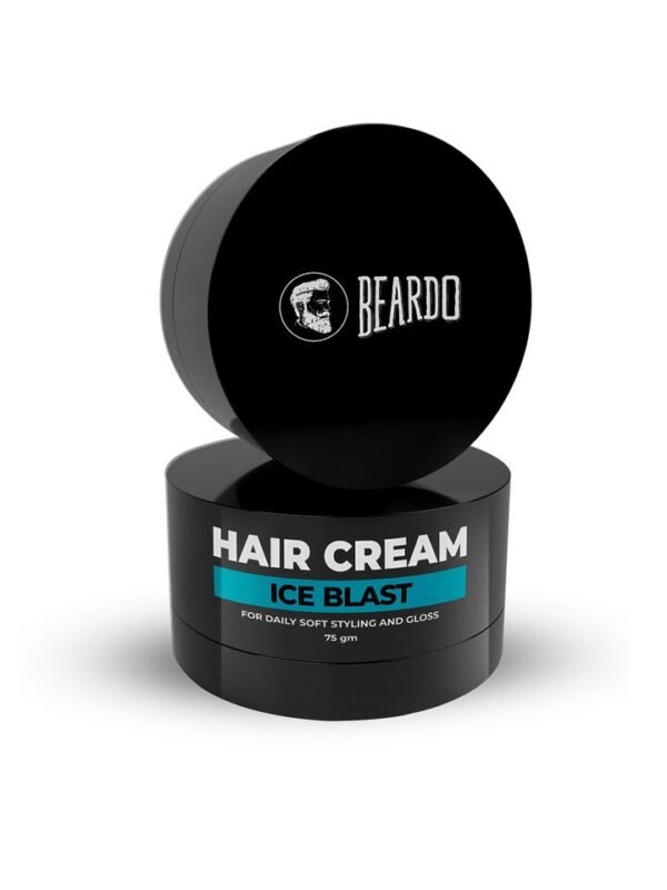 BEARDO Men Ice Blast Hair Cream with Coconut Oil & Menthol - 75g
