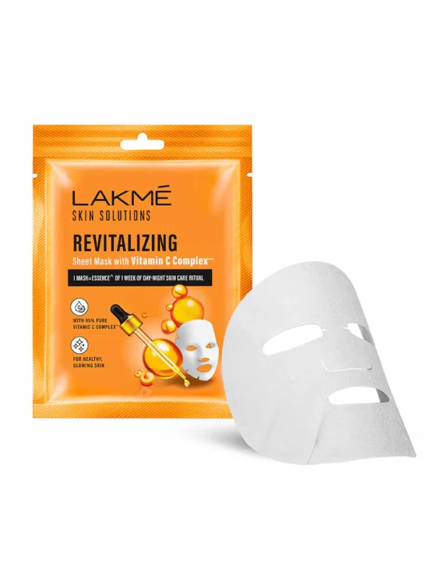 Lakme Skin Solutions Revitalizing Sheet Mask with Vitamin C Complex - 25 ml