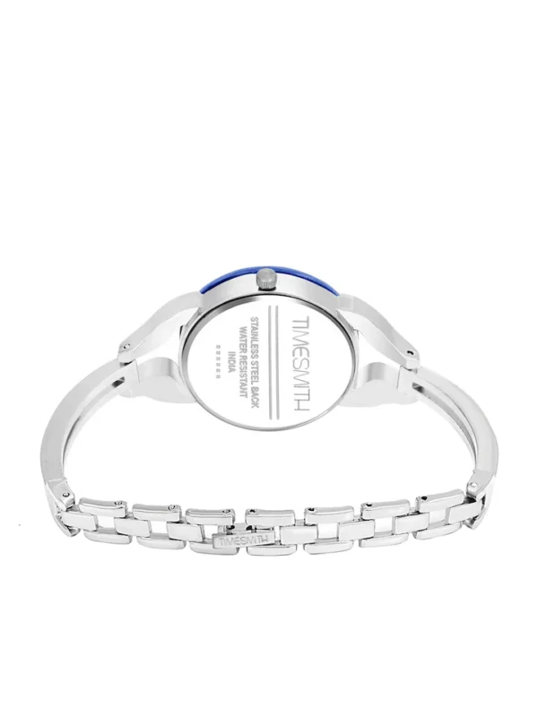 TIMESMITH Women Blue and Silver-Toned Analogue Watch - Image 2