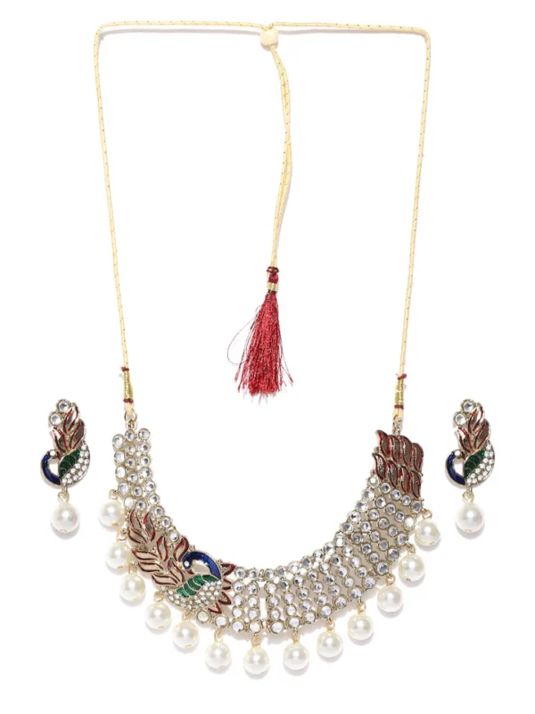 White Gold-Plated Jwellery Set - Image 2