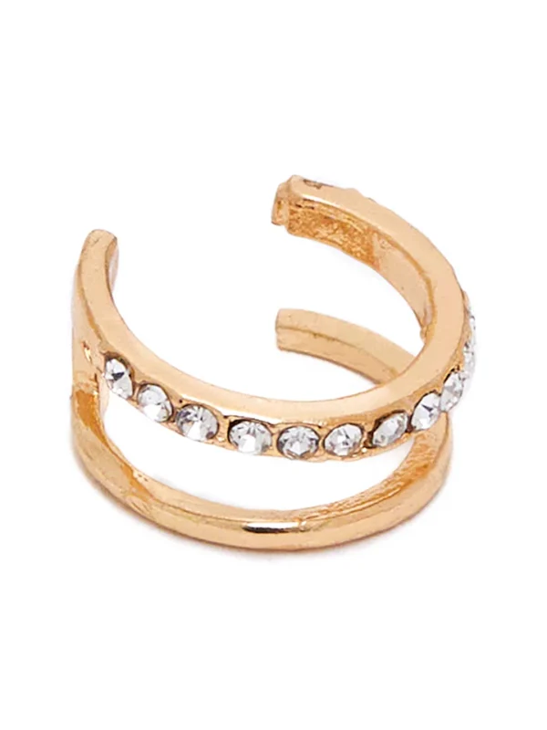Gold Toned Ear Cuff Earrings