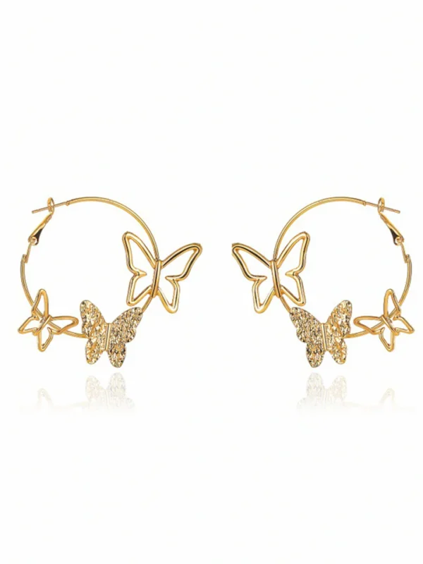 Gold-Plated Hoop Earrings