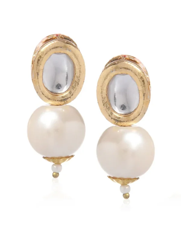 Gold-Plated Drop Earrings