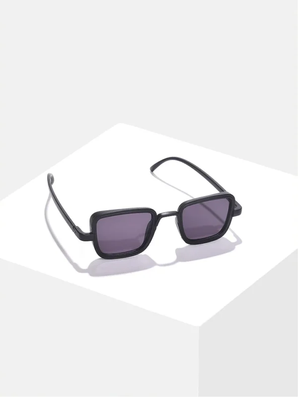 Black Rectangle Sunglasses with UV protected Lens by Haute Sauce