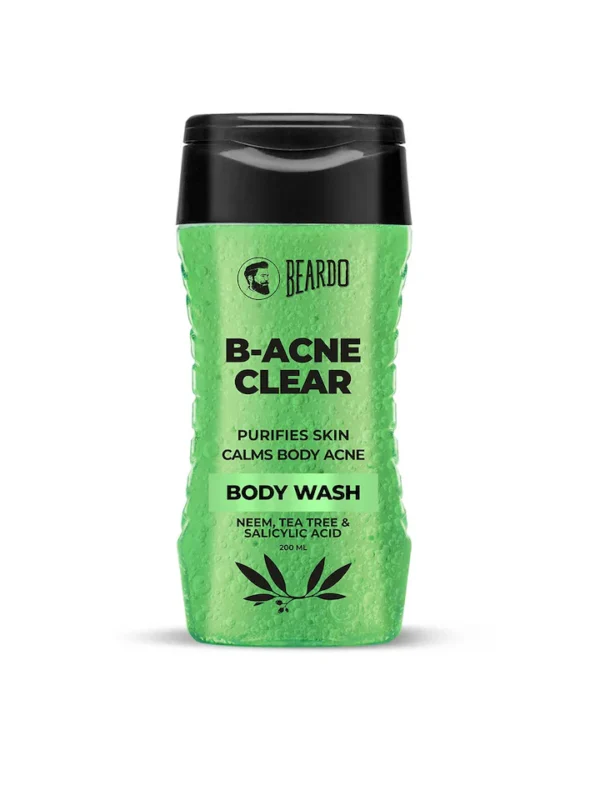 Beardo Men B-Acne Clear Body Wash with Neem & Salicylic Acid - 200ml