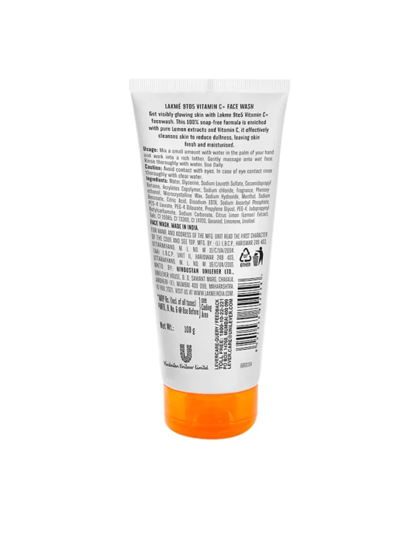 Lakme 9 to 5 Vitamin C Microcrystalline Beads For Refreshed and Glowing Skin FaceWash - Image 2