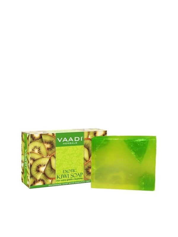 Vaadi Herbal Exotic Kiwi Soap with Green Apple Extract & Essential Oils