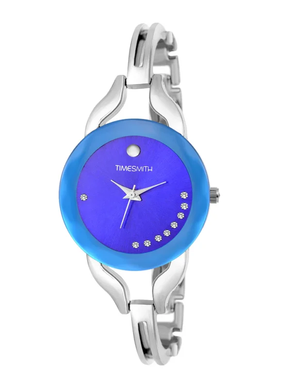 TIMESMITH Women Blue and Silver-Toned Analogue Watch