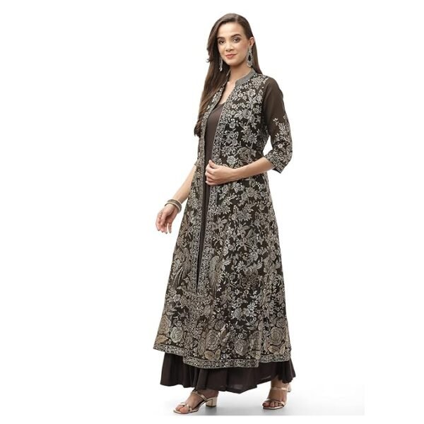 BIBA Solid Polyester Straight Fit Womens Kurta - Image 2