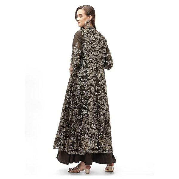 BIBA Solid Polyester Straight Fit Womens Kurta - Image 4