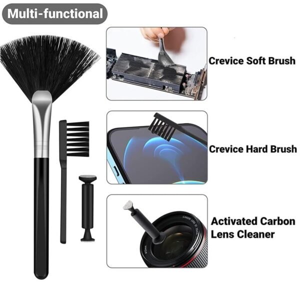 BKN 18 in 1 Smart Gadget Cleaning Kit with Brush for Airpods Pro, Earphone, Keyboard, Laptop, Phone, PC Monitor | Cleaning Tools Kit - Multicolor - Image 7