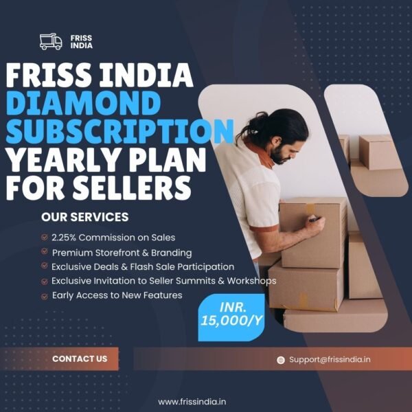 Friss India Diamond Subscription Yearly Plan for Sellers